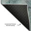 Tapis bleu sarcelle de qualité supérieure lavable à la machine Cerrito AMF520-103897764