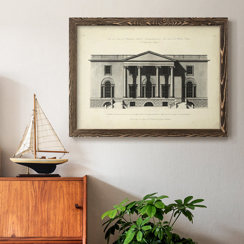 Richardson Architecture I, reproduction d'art sur toile, Noyer, H 14 po x l 20 po x P 1,5 po