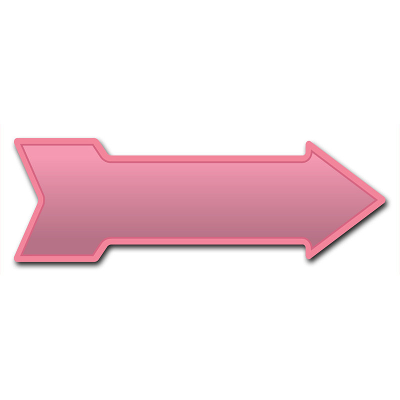 Decal-999646_Décalcomanie amusante 18 po de large, H 12 po x l 36 po x P 1 po, Rose
