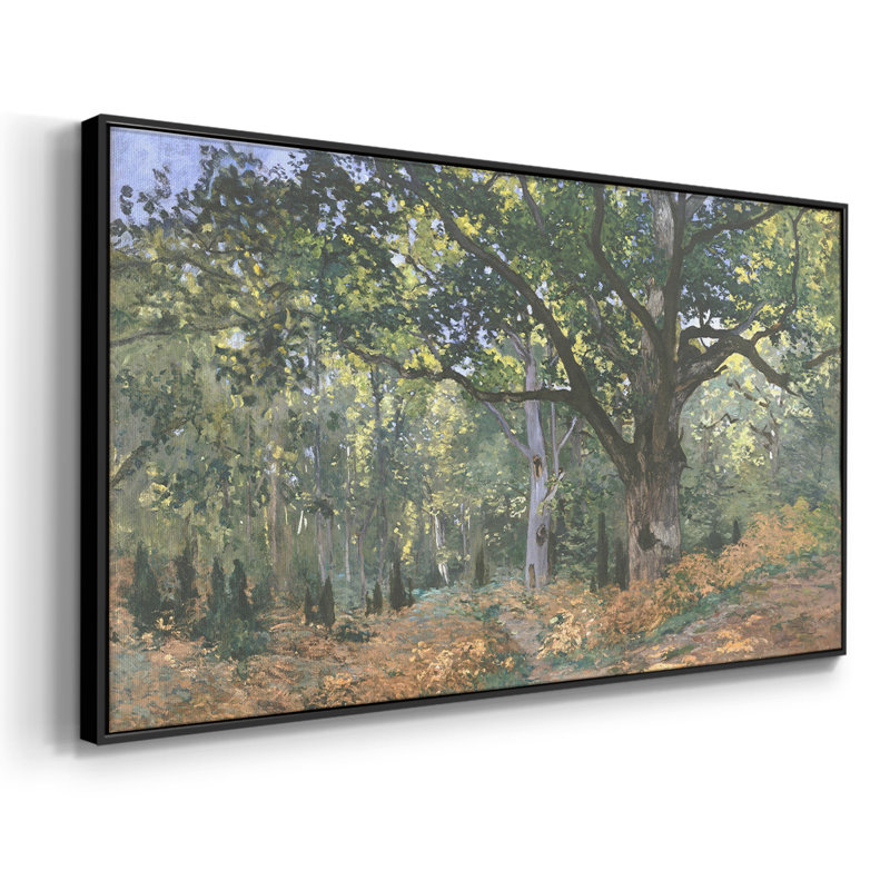 «Landscape Series» -CCCLLXVII- Toile tendue avec châssis tendue, prête à être accrochée, H 25 po x l 49 po, Noir