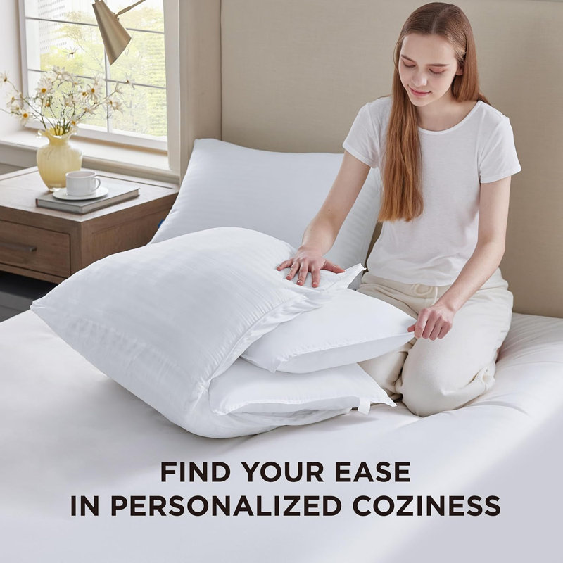 Bedsure Fluffy Adjustable Layer Standard Pillow