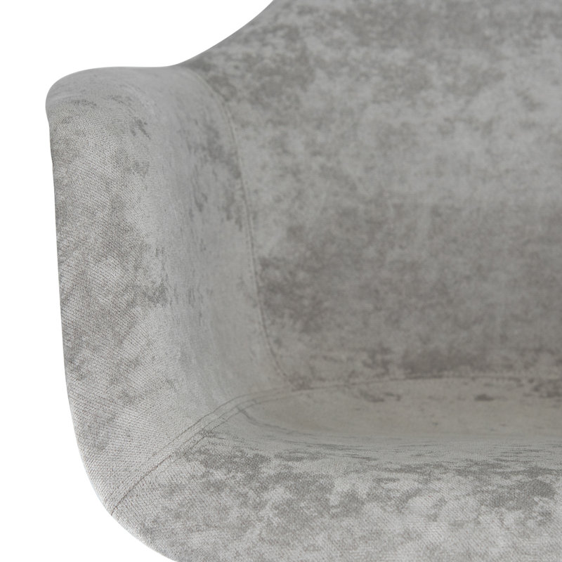  Chaise d'appoint d'appoint en velours gris