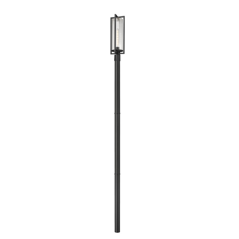 Luminaire d'extérieur 1 lumière noir Stockton, H 119,75 po x l 8 po x P 8 po