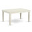 5 Piece Dining Table Set for 4 Includes a Rectangle Kitchen Table with Butterfly Leaf and 4 Kitchen Dining Chairs, Linen White