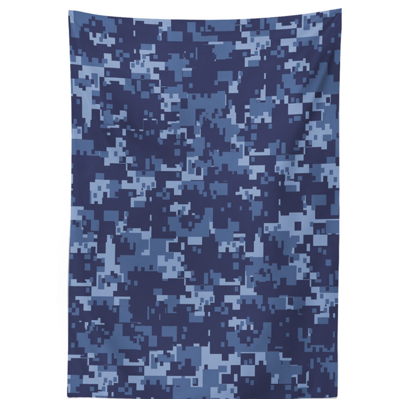 Camo Geometric Tablecloth, 70" L x 52" W