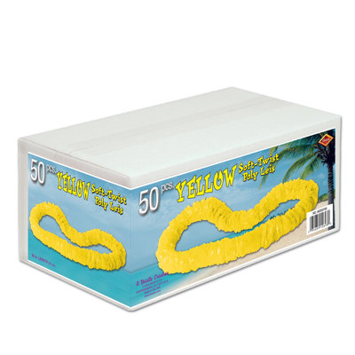 Soft-Twist Poly Leis w/Labelled Carton