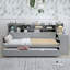 Lit de jour double avec lit gigogne et bureau - Lit de rangement peu encombrant-765949850-765949848