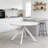 47.2" Solid Wood Round Dining Kitchen Table For 4-6 People With Intersecting Pedestal Base-98405834-98405873