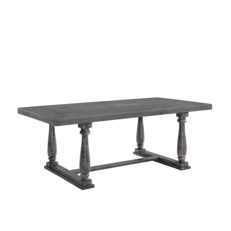 Table de salle à manger Bernard, Chêne gris