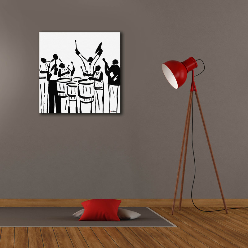 Toile épique «Grayscale Band 2» par Joachim McMillan, art épique, 26 po x 26 po, H 26 po x l 26 po