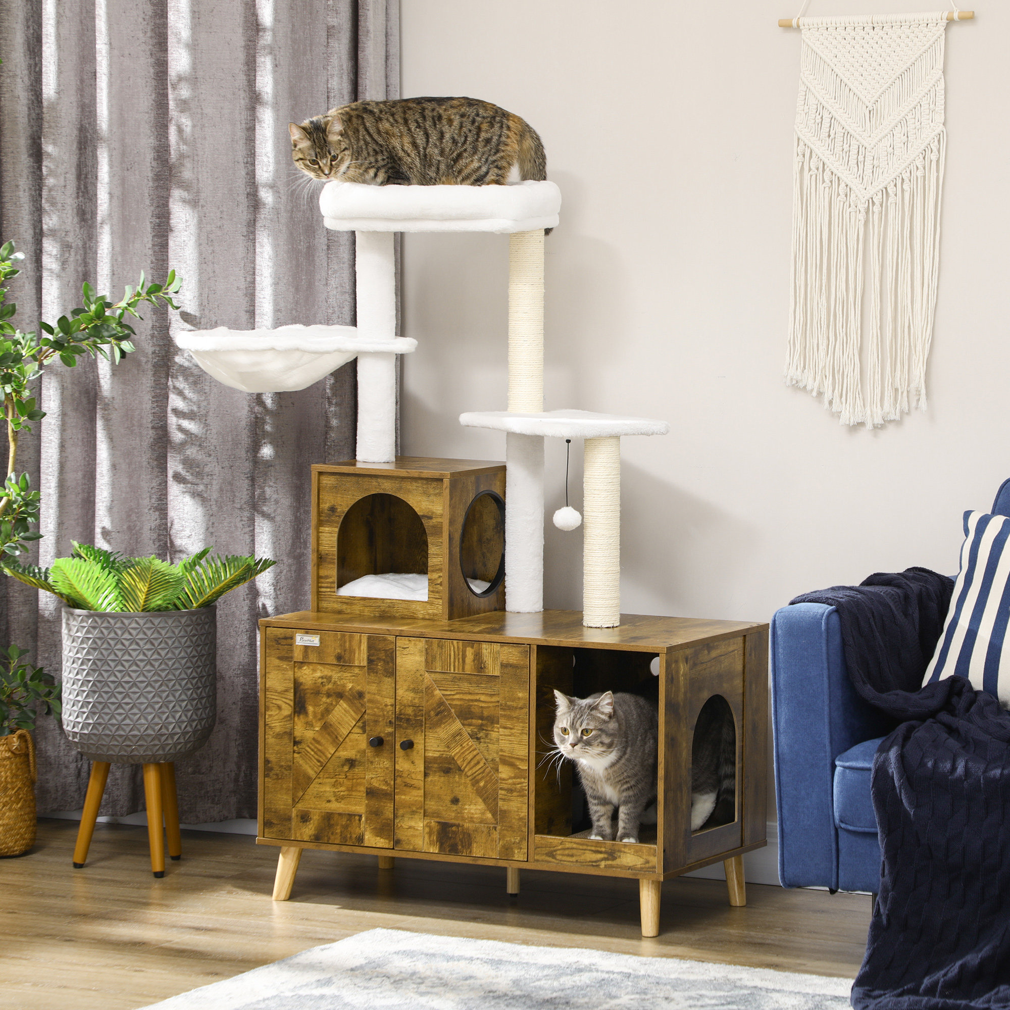 Archie & Oscar™ 54.25'' H Brixham Cat Tree | Wayfair