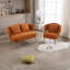 Causeuse en tissu Donneta Boucle-385583251
