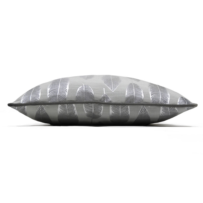 Geometric Square Cushion, Silver