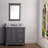 Derby 36" Carrara White Marble Countertop Bath Vanity with Miror-444548311-444548310