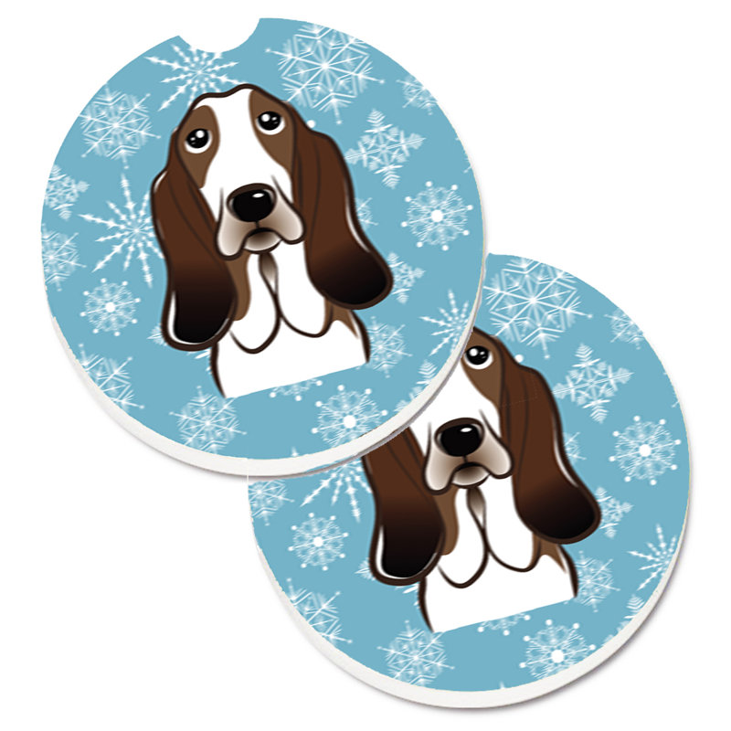 Sous-verre de voiture de neige, Basset hound