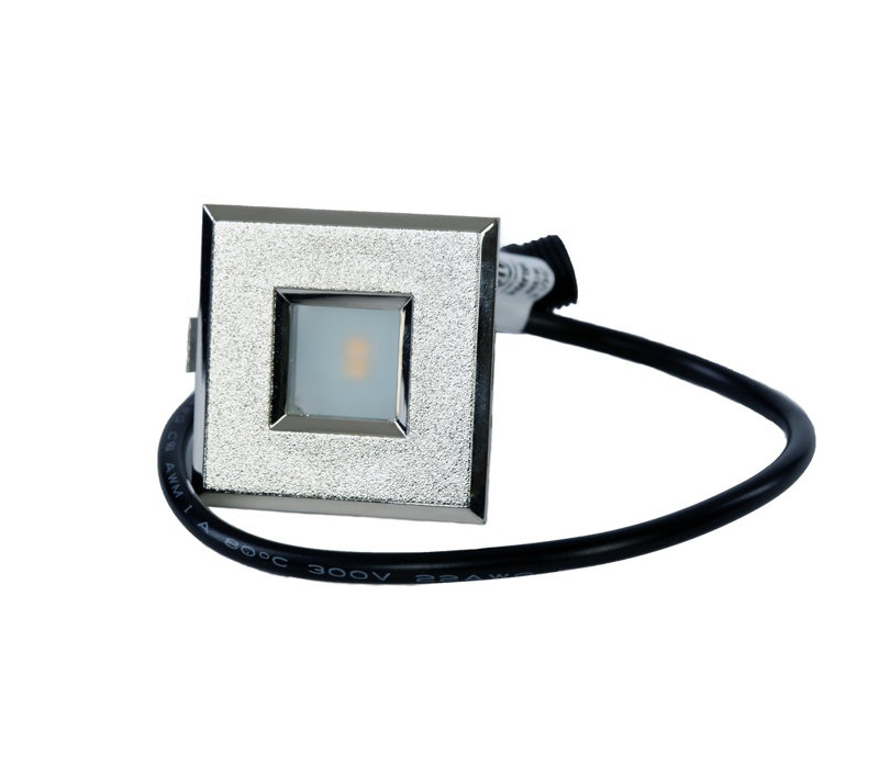 Ensemble d’éclairage encastré d’extérieur, Nickel brossé