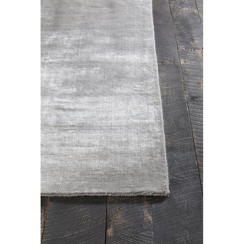 Tapis gris tissé à la main Zekial Opel