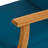 Weather Blue Club Chair With Solid Wood Construction In Blue, Slat Design-283685989