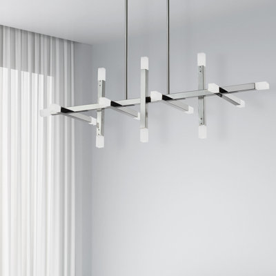 Lustre linéaire moderne à DEL 16 lumières à intensité variable Binnie