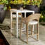 Uttermost Montellano White Outdoor Bar Table