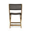 HILLSIDE BISTRO CHAIR - Sièges d'extérieur pliables en osier avec structure en bois d'acacia durable et cannage traditionnel