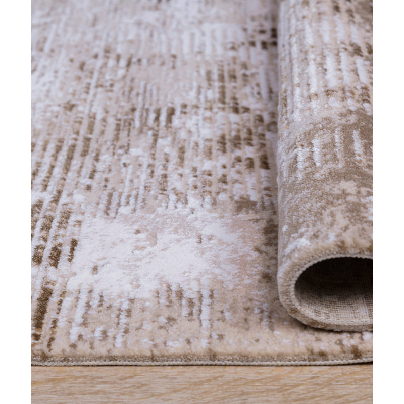 Tapis luxueux à franges de couleur vison, 5,2 x 7,5 pieds | 100% acrylique, 2800 grammes par mètre carré | Hauteur des poils: 0,5 à 0,6 pouce | 520 000 points de fil | Facile à nettoyer avec l'aspirateur, parfait pour le décor du salon et de la chambre à coucher