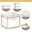 Boîte de rangement jetable pour porte-serviette en verre avec tiroir compatible avec Clean Skin Organisateur de boîte de maquillage Cluub Clean XL pour salle de bain, comptoir de meuble-lavabo