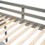 Lit mezzanine simple bas avec cabinet et bureau portatif à roulettes-106609738
