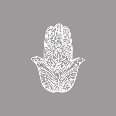 Décalcomanie murale yeux à main hamsa Eli