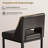 Upholstered Counter Height Bar Stool With Solid Wood Legs-689496964