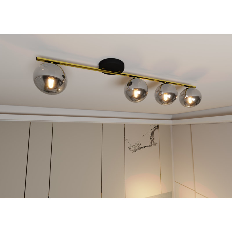 Witwicki 4 - Light Geometric Chandelier, Black, Grey