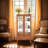 ??Lighted Display Cabinet – Adjustable Shelves, Glass Doors & Vintage Drawer?-146020855