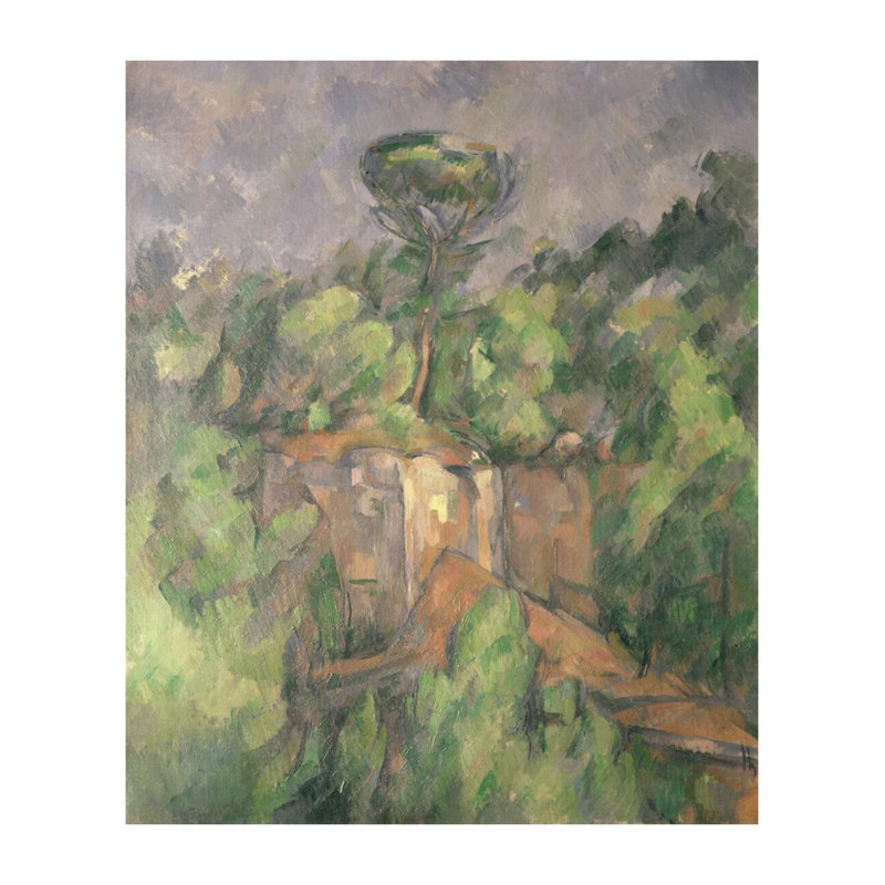 Bibemus Quarry, Paul Cézanne, estampe numérique, H 28 po x l 22 po