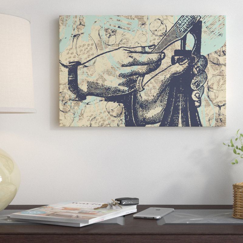 « vin-heures », impression sur toile tendue, H 8 po x l 12 po x P 0,75 po