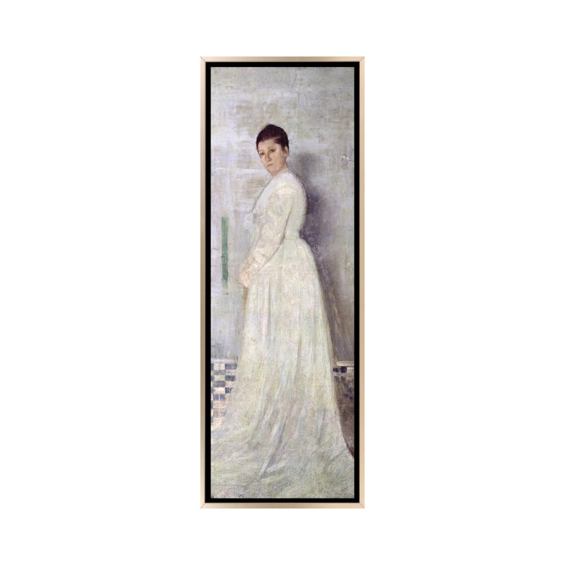 Harmonie en blanc - impression d'art mural, 60 po x 20 po, Toile avec cadre, Champagne