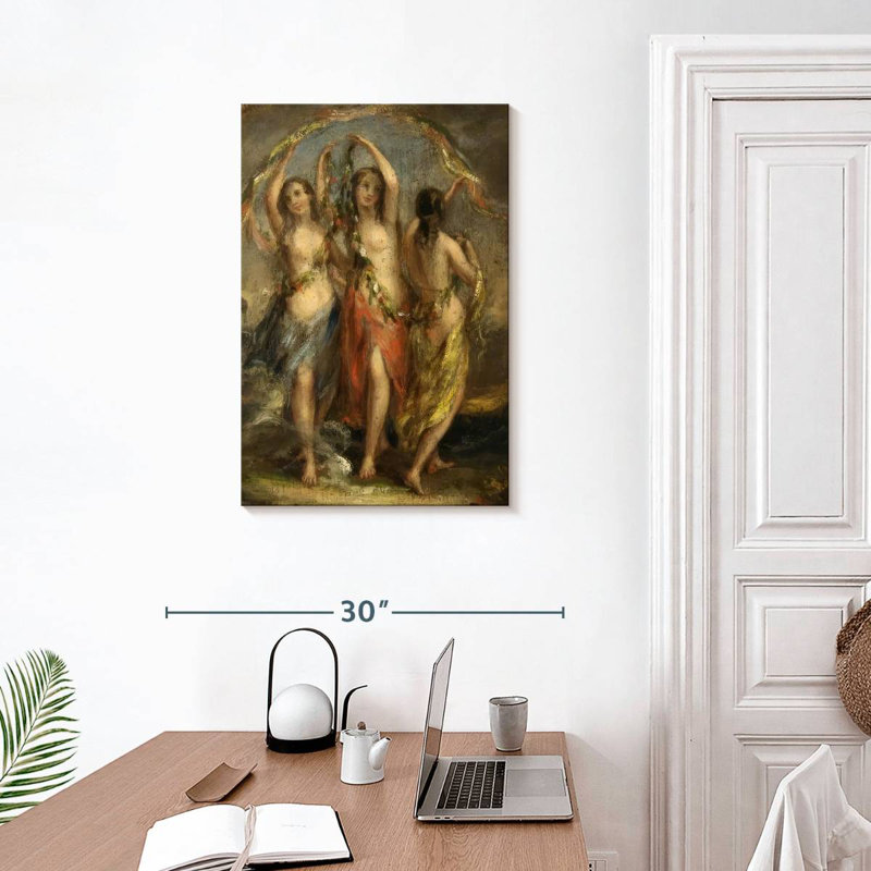 Leisha les trois grâces 1630-35, H 30 po x l 20 po