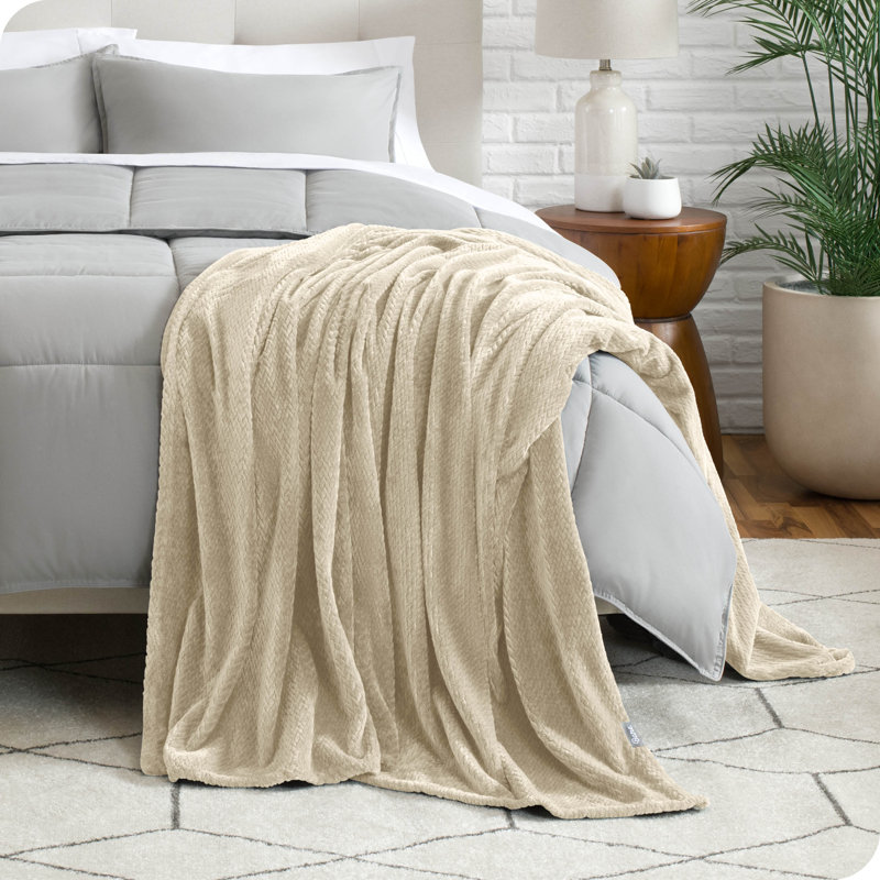 Couverture texturée Microplush, Très grand, Huître