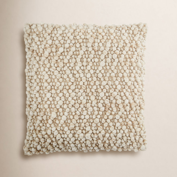 Upson Embroidered Wool Throw Pillow