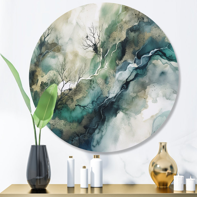 Paysage de rêve marbré Annabesook I, H 16 po x l 16 po x P 1 po