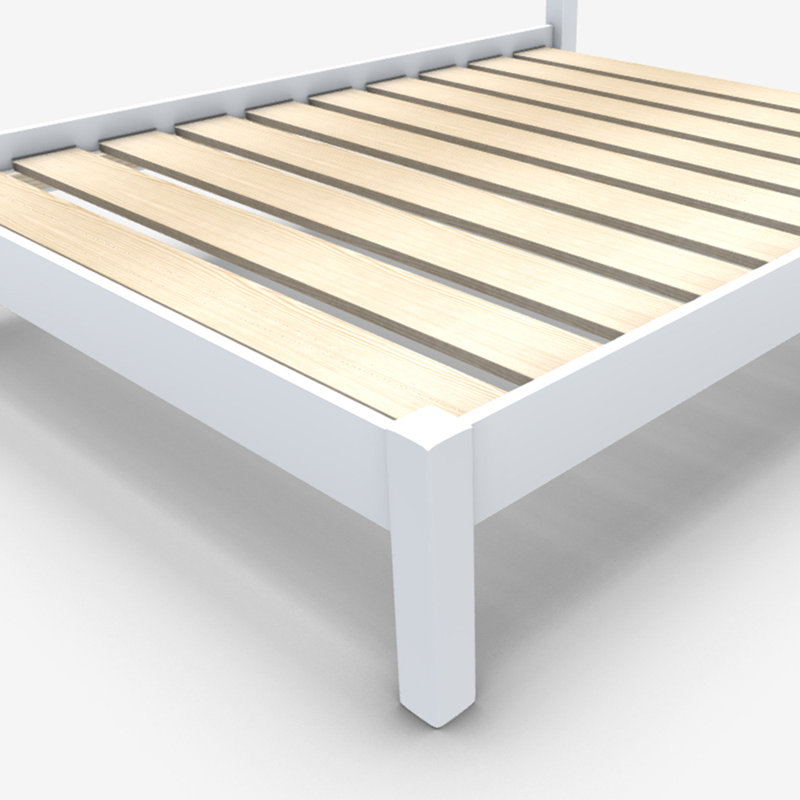 Alessio Bed Frame, Queen, White