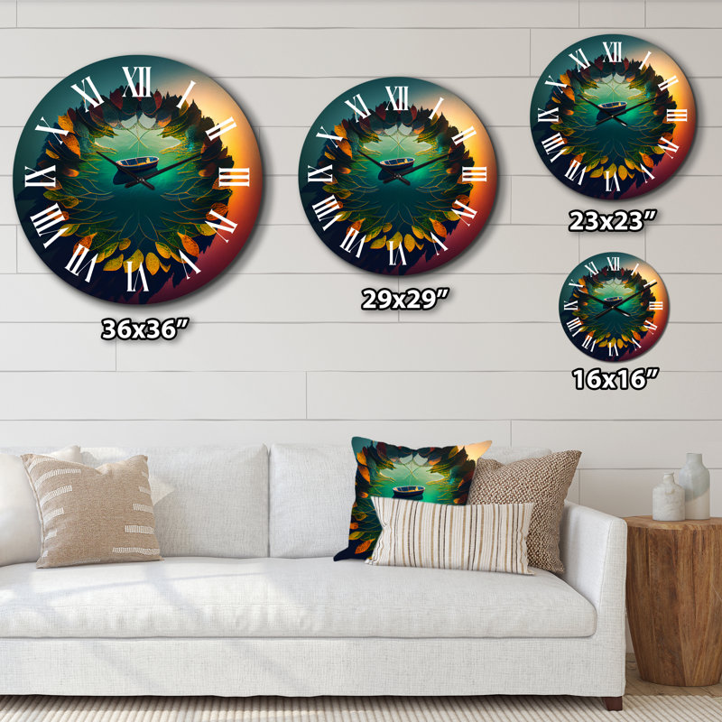 Horloge murale Arial View, Grand