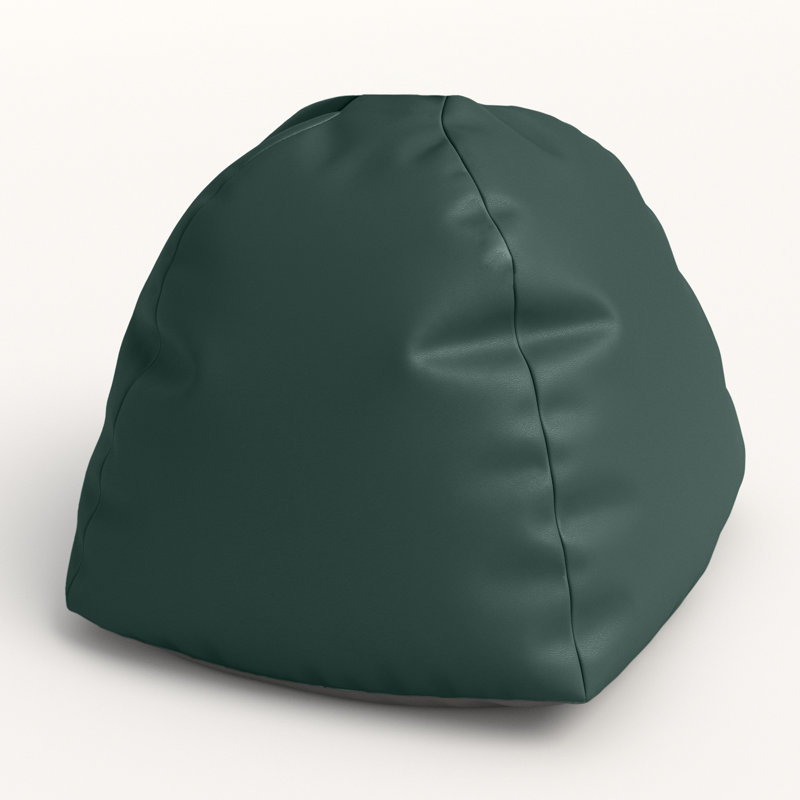Gumdrop Premium Vinyl Bean Bag for Commercial and Educational Environments, 24" H x 28" W x 28" D, Sequoia Green