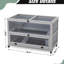Cage à hamster gris, enceinte en bois avec tunnels, plateau amovible, roulettes, façade et plateau ouvrant, conçu pour une cage de confort en gris, façade supérieure, activité de tunnel d'escalade équipée