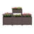 Coffee Color Rectangular Garden Bed Kit - Polypropylene Planter For Indoor & Outdoor Areas. Space Saving, Easy Construct. Cultivate Fresh Veggies, Herbs, Flowers, Succulents. , Retained. Ideal