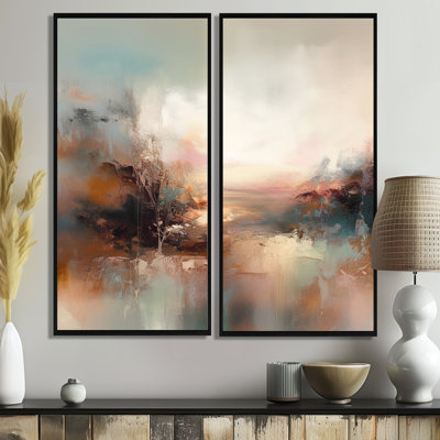 Claudiu - Beige, reproduction d'art sur toile