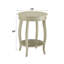 Table d'appoint Aberta au fini blanc antique