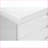 File Cabinets, Rolling Mobile 3 Drawer Printer Stand, Contemporary Modern Snow White Glossy Laminate | Snow White | MDF