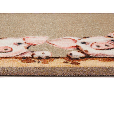 Non-Slip My Piglets Indoor Doormat