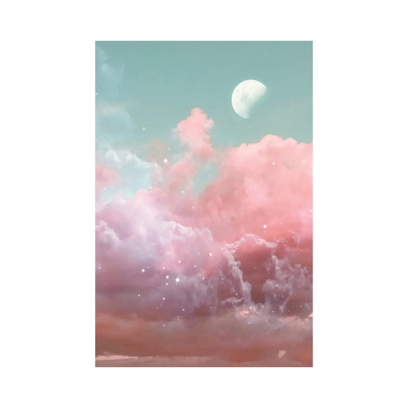 Lonely Moon par Emanuela Carratoni - Toile tendue, H 26 po x l 18 po x 1,5 po
