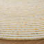 Tapis en laine / coton tissé à la main Mcclelland en ivoire / or-346728583